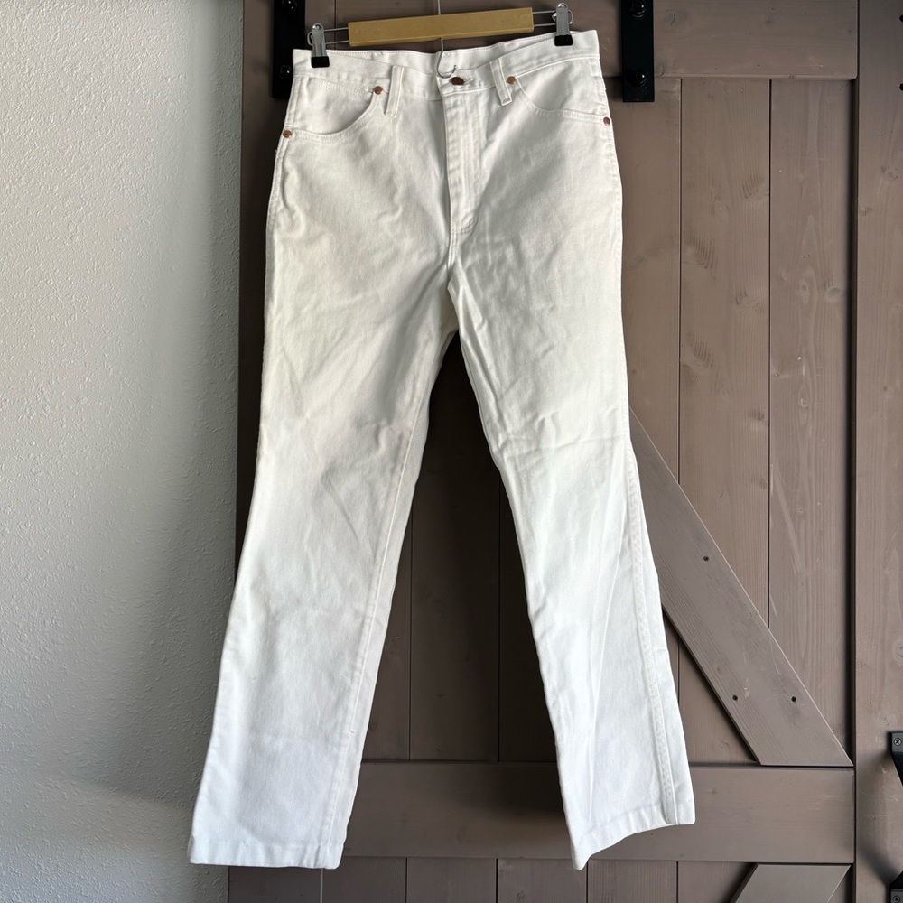 Wrangler Stiff Denim Straight Leg W Pocket Western